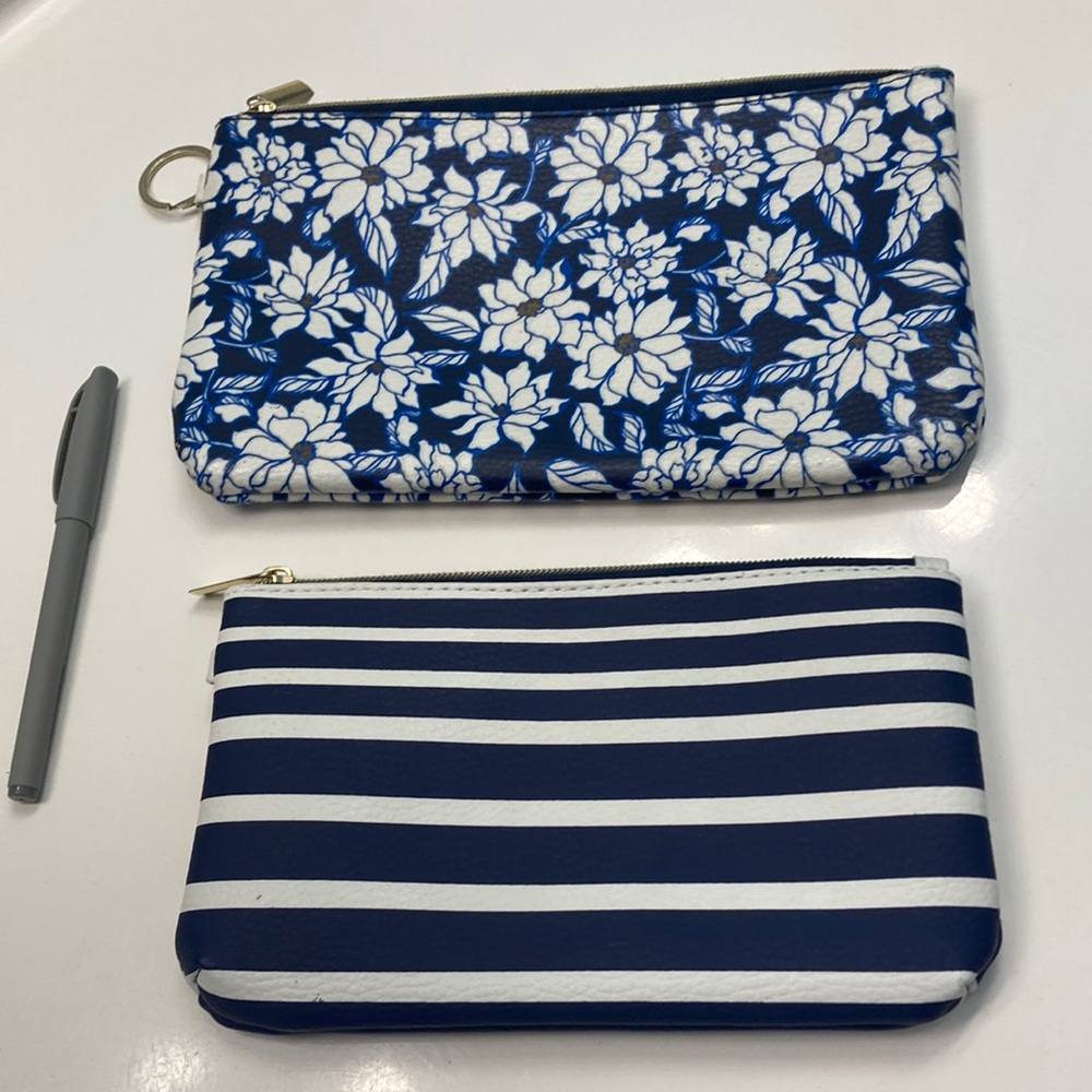 NWOT Set of two Zipper Pouches